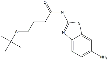 N-(6-amino-1,3-benzothiazol-2-yl)-4-(tert-butylsulfanyl)butanamide|