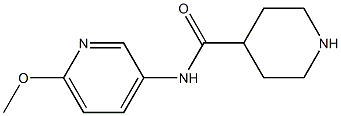 N-(6-methoxypyridin-3-yl)piperidine-4-carboxamide Structure