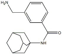 N-(adamantan-1-yl)-3-(aminomethyl)benzamide Struktur
