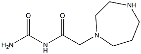 N-(aminocarbonyl)-2-(1,4-diazepan-1-yl)acetamide 化学構造式