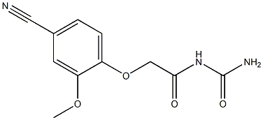 N-(aminocarbonyl)-2-(4-cyano-2-methoxyphenoxy)acetamide|