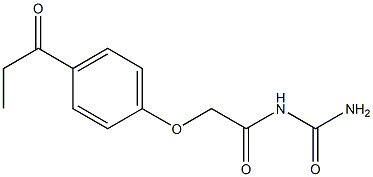 N-(aminocarbonyl)-2-(4-propionylphenoxy)acetamide