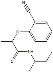 N-(butan-2-yl)-2-(2-cyanophenoxy)propanamide Struktur