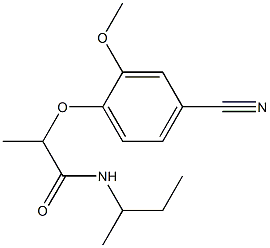 N-(butan-2-yl)-2-(4-cyano-2-methoxyphenoxy)propanamide