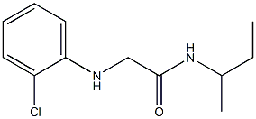 N-(butan-2-yl)-2-[(2-chlorophenyl)amino]acetamide Struktur