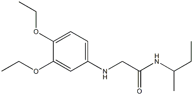 N-(butan-2-yl)-2-[(3,4-diethoxyphenyl)amino]acetamide