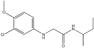 N-(butan-2-yl)-2-[(3-chloro-4-methoxyphenyl)amino]acetamide Structure