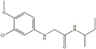  N-(butan-2-yl)-2-[(3-chloro-4-methoxyphenyl)amino]acetamide