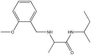 N-(butan-2-yl)-2-{[(2-methoxyphenyl)methyl]amino}propanamide 结构式