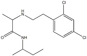  N-(butan-2-yl)-2-{[2-(2,4-dichlorophenyl)ethyl]amino}propanamide