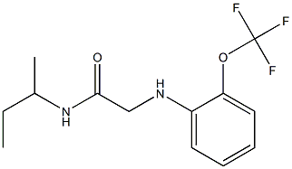 N-(butan-2-yl)-2-{[2-(trifluoromethoxy)phenyl]amino}acetamide Structure