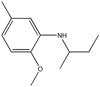 N-(butan-2-yl)-2-methoxy-5-methylaniline Structure