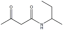N-(butan-2-yl)-3-oxobutanamide 化学構造式