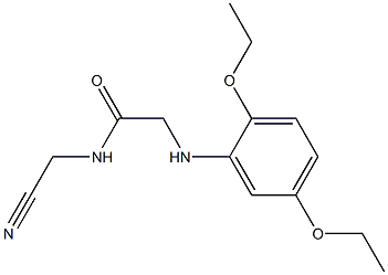 N-(cyanomethyl)-2-[(2,5-diethoxyphenyl)amino]acetamide Struktur