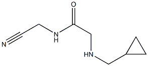 N-(cyanomethyl)-2-[(cyclopropylmethyl)amino]acetamide Struktur