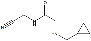 N-(cyanomethyl)-2-[(cyclopropylmethyl)amino]acetamide 化学構造式