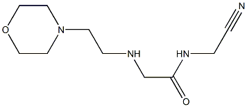 N-(cyanomethyl)-2-{[2-(morpholin-4-yl)ethyl]amino}acetamide Structure