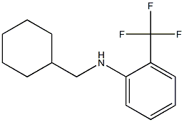 N-(cyclohexylmethyl)-2-(trifluoromethyl)aniline,,结构式