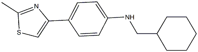 N-(cyclohexylmethyl)-4-(2-methyl-1,3-thiazol-4-yl)aniline Struktur