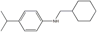 N-(cyclohexylmethyl)-4-(propan-2-yl)aniline 化学構造式