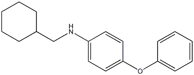 N-(cyclohexylmethyl)-4-phenoxyaniline,,结构式