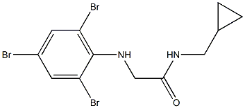 N-(cyclopropylmethyl)-2-[(2,4,6-tribromophenyl)amino]acetamide Structure
