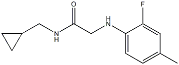  N-(cyclopropylmethyl)-2-[(2-fluoro-4-methylphenyl)amino]acetamide