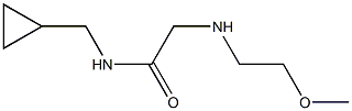 N-(cyclopropylmethyl)-2-[(2-methoxyethyl)amino]acetamide Struktur
