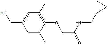N-(cyclopropylmethyl)-2-[4-(hydroxymethyl)-2,6-dimethylphenoxy]acetamide Structure