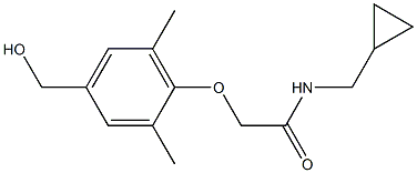 N-(cyclopropylmethyl)-2-[4-(hydroxymethyl)-2,6-dimethylphenoxy]acetamide|