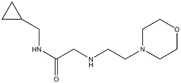 N-(cyclopropylmethyl)-2-{[2-(morpholin-4-yl)ethyl]amino}acetamide Struktur