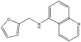 N-(furan-2-ylmethyl)quinolin-5-amine,,结构式