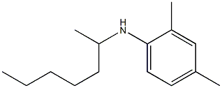 N-(heptan-2-yl)-2,4-dimethylaniline,,结构式