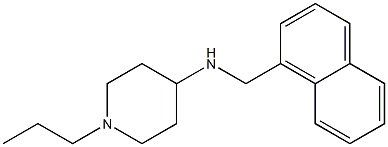 N-(naphthalen-1-ylmethyl)-1-propylpiperidin-4-amine 化学構造式