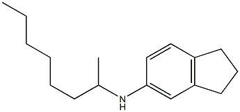 N-(octan-2-yl)-2,3-dihydro-1H-inden-5-amine 结构式