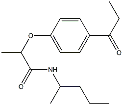 N-(pentan-2-yl)-2-(4-propanoylphenoxy)propanamide|