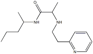 N-(pentan-2-yl)-2-{[2-(pyridin-2-yl)ethyl]amino}propanamide,,结构式