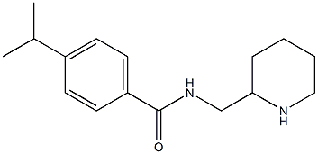 N-(piperidin-2-ylmethyl)-4-(propan-2-yl)benzamide Struktur