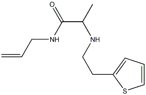 N-(prop-2-en-1-yl)-2-{[2-(thiophen-2-yl)ethyl]amino}propanamide Structure