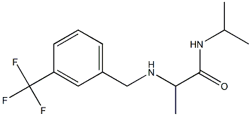 N-(propan-2-yl)-2-({[3-(trifluoromethyl)phenyl]methyl}amino)propanamide Structure