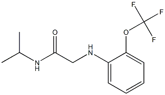 N-(propan-2-yl)-2-{[2-(trifluoromethoxy)phenyl]amino}acetamide Structure