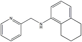 N-(pyridin-2-ylmethyl)-5,6,7,8-tetrahydronaphthalen-1-amine,,结构式