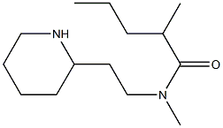 N,2-dimethyl-N-[2-(piperidin-2-yl)ethyl]pentanamide|