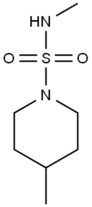 N,4-dimethylpiperidine-1-sulfonamide 化学構造式