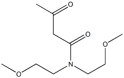 N,N-bis(2-methoxyethyl)-3-oxobutanamide,,结构式