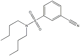 N,N-dibutyl-3-cyanobenzene-1-sulfonamide,,结构式