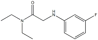 N,N-diethyl-2-[(3-fluorophenyl)amino]acetamide Structure