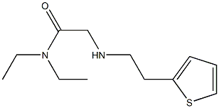 N,N-diethyl-2-{[2-(thiophen-2-yl)ethyl]amino}acetamide Structure