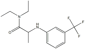 N,N-diethyl-2-{[3-(trifluoromethyl)phenyl]amino}propanamide Structure