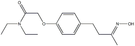 N,N-diethyl-2-{4-[(3E)-3-(hydroxyimino)butyl]phenoxy}acetamide